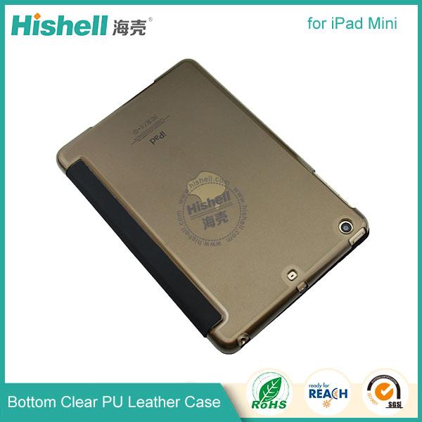 Bottom clear PU leather case for ipad mini-2.jpg