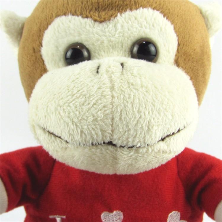 Soft stuffed plush toy custom logo monkey with red shirt0-1.jpg