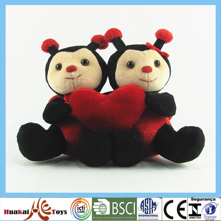 wholesale stuffed with plush toys  soft ladybug for kid.jpg