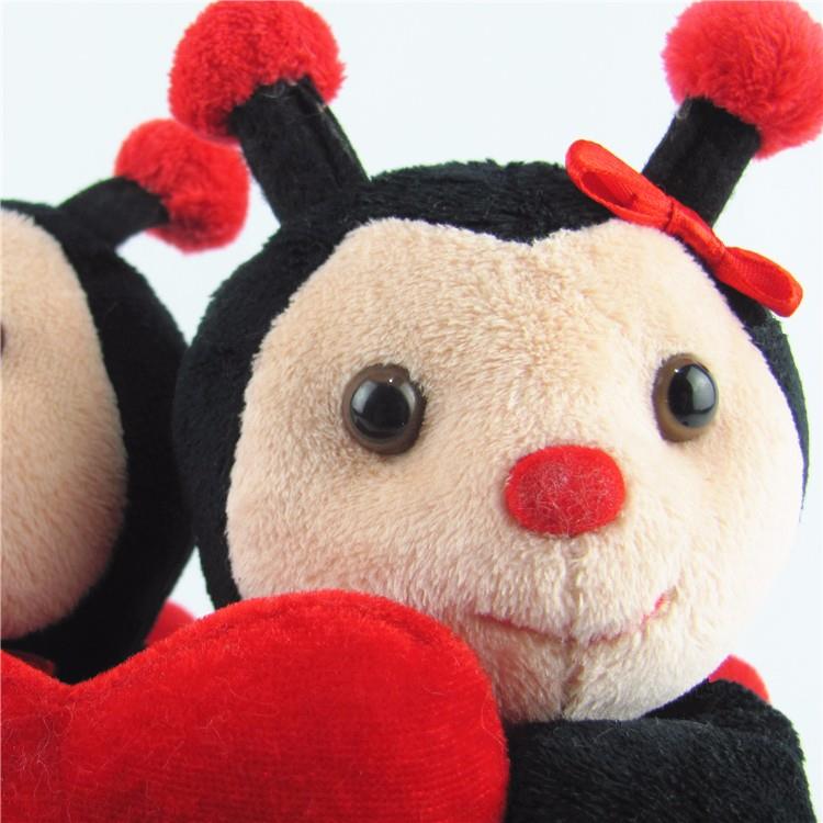 wholesale stuffed with plush toys  soft ladybug for kids.jpg