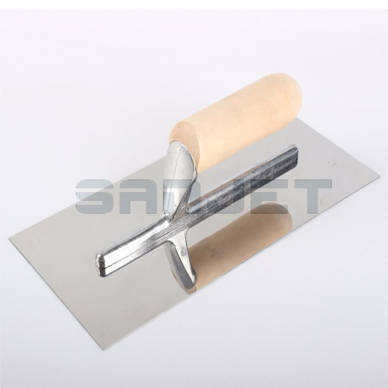 SANJET 280mm Stainless Steel Finishing Trowel with Wooden Handle 1 logo.jpg