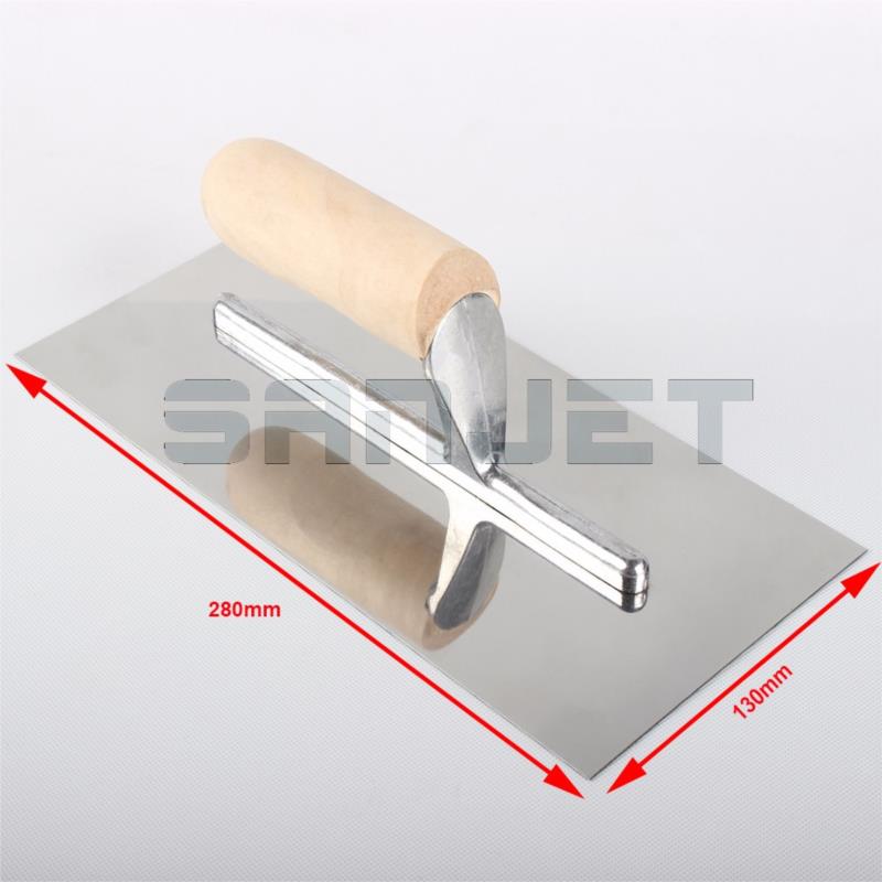 SANJET 280mm Stainless Steel Finishing Trowel with Wooden Handle 2 logo.jpg