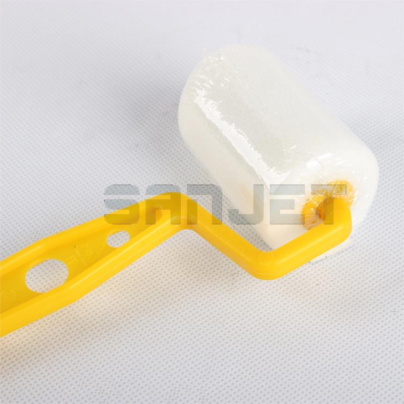 SANJET 2inch Water-based Sponge Paint Roller with Plastic Hook Handle 2 logo.jpg