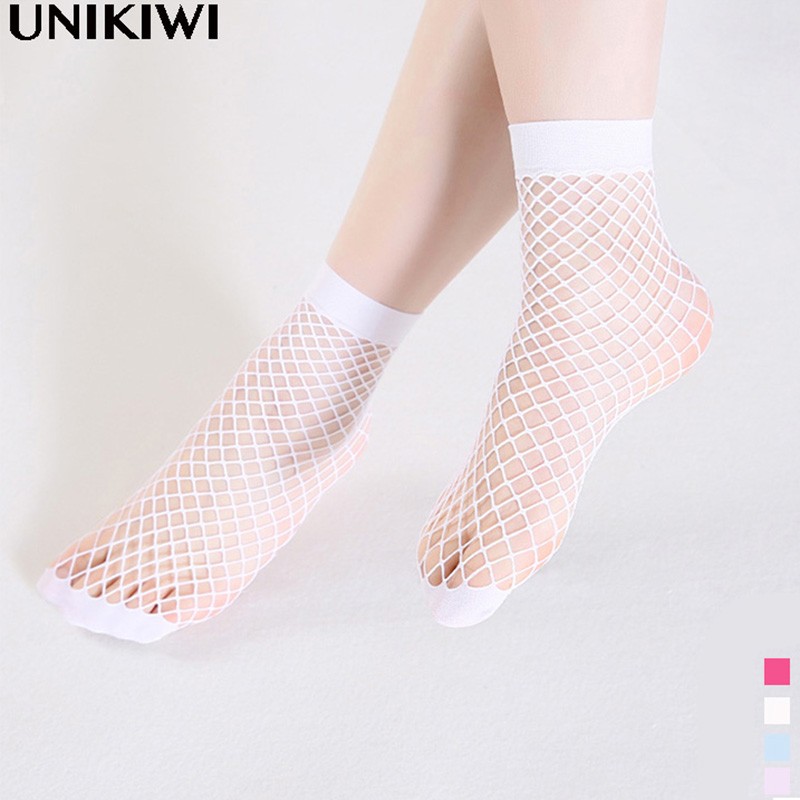  Ruxia Women's Fishnet Socks Ankle Dress Hollow Out