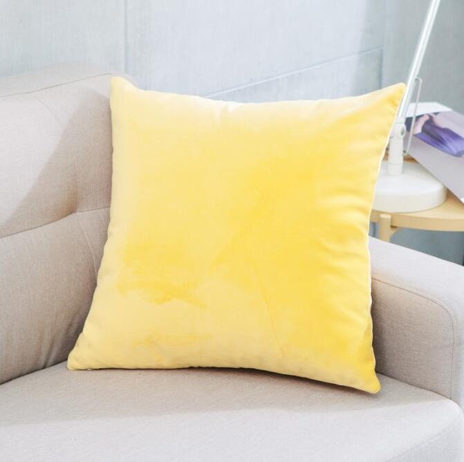Buy Yoyokmc Solid Velvet Throw Pillow Cover Euro Sham Cushion Sham